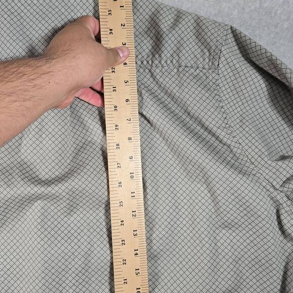 Ticomela FR Shirt Button Shirt XL Geometric Pattern Long Sleeve - Picture 8 of 12